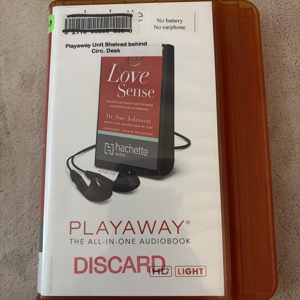 Playaway Audiobook Audio Book Ex Library - Love Sense By Dr Sue Johnson